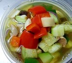 夏野菜の和風スープ
